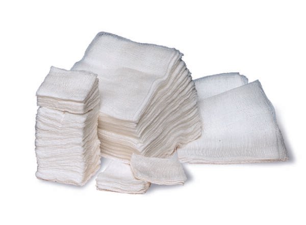 Gauze Swabs (Non-sterile) 8 ply White 5cm x 5cm x100